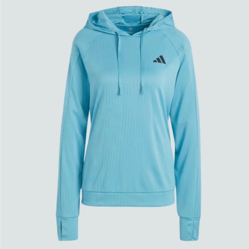 Adidas MTBR Running Hoodie Preloved Blue Size Medium